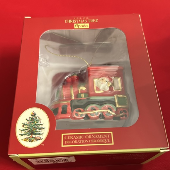 Spode Train Engine Ceramic Christmas Ornament NIB - Picture 5 of 7